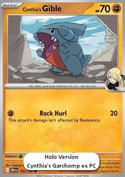 Cynthia's Gible Cosmo Holo Promo