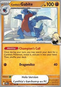 Cynthia's Gabite Cosmos Holo Promo