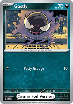 Gastly Cosmo Holo ASC 123/217